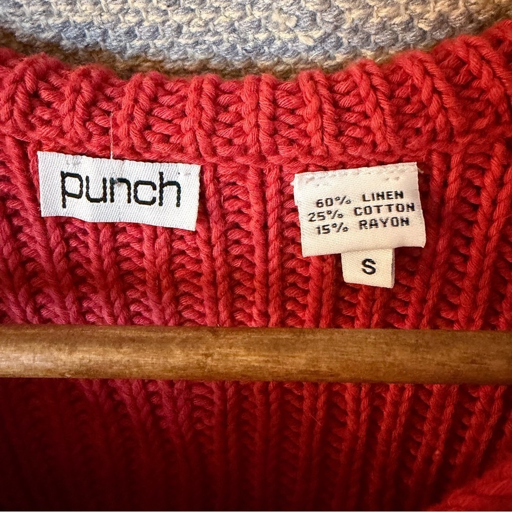 Punch Sweater Linen Blend Small - Picture 3 of 3